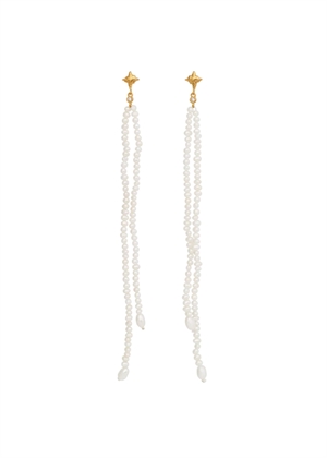 Faye earring Forgyldt Maanesten 
